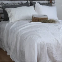 nature linen bedding set flat bed sheet set sheet and pillowcase nordic pure flax bed cover mattress cover bedsheet bed linen