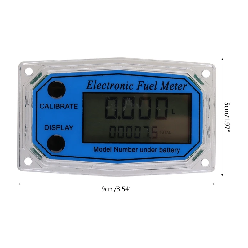 

Mini Digital Turbine Flowmeter Digital LCD Display Meter Display chip Accessory Electronic Digital Flow-Meter