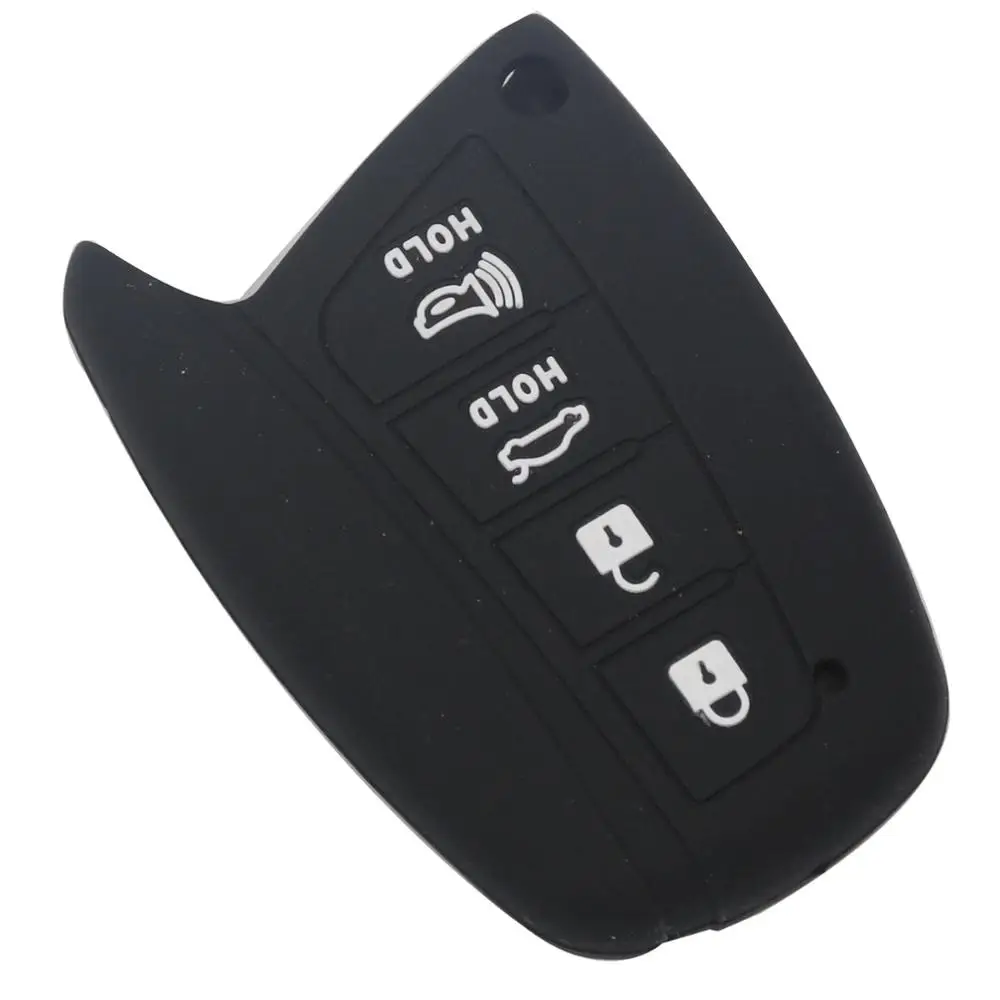 

Силиконовый чехол jingyuqin Skin, чехол для смарт-ключателя автомобиля для Hyundai Solaris ix35 ix45, Accent Elantra Santa Fe, аксессуары, 3 кнопки