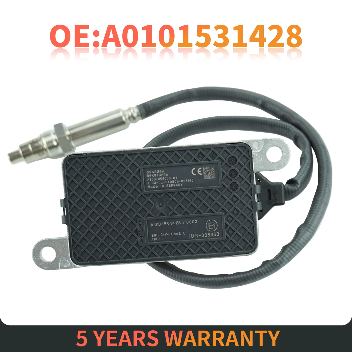 

Новый датчик оксида азота 24 В 5WK97329A, подходит для Mercedes Benz trpunk Actros MP4 Euro 6 NOx Sensor OE A0101531428