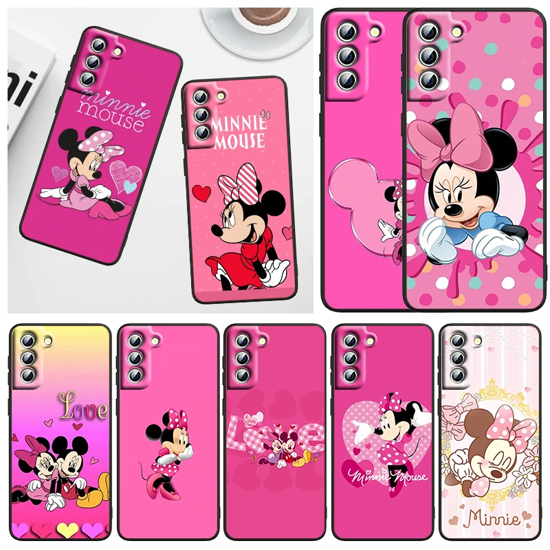 

Minnie Mickey Mouse Hot Phone Case For Samsung Galaxy S23 S22 S21 S20 FE S10 S10E S9 Plus Ultra Pro Lite 5G Black FUnda