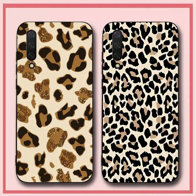 

Leopard Print Phone Case for Xiaomi mi 5 6 8 9 10 lite pro SE Mix 2s 3 F1 Max2 3