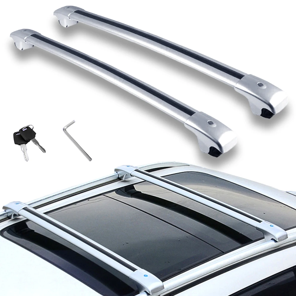 

2 шт. подходят для Toyota Land Cruiser LC300 J300 2021-2023, поперечины, поперечины, багажник на крышу, запираемый алюминиевый сплав