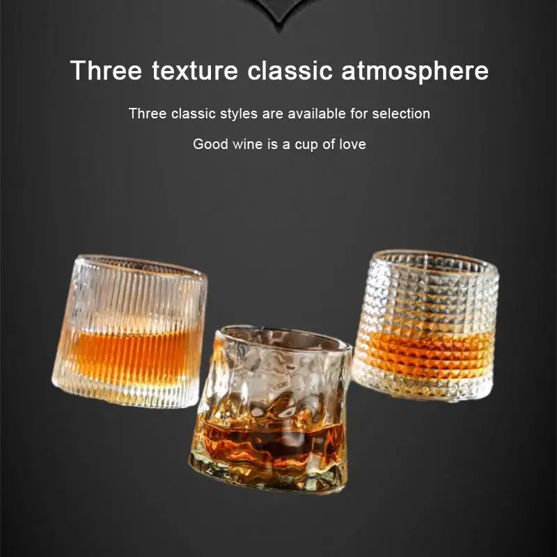 

Ultimate Internet Celebrity's Rotating Crystal Glass Cup for Whiskey and White Wine - The Epitome of Elegance and Luxury
