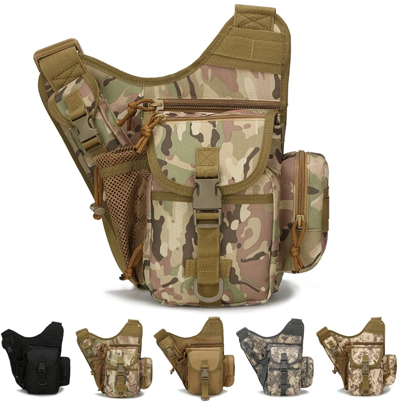 

Tactical Crossbody Bag Outdoor Sports Hiking Trekking Climbing Sling Shoulder Bags Hunting Military Camo Messenger Daypack