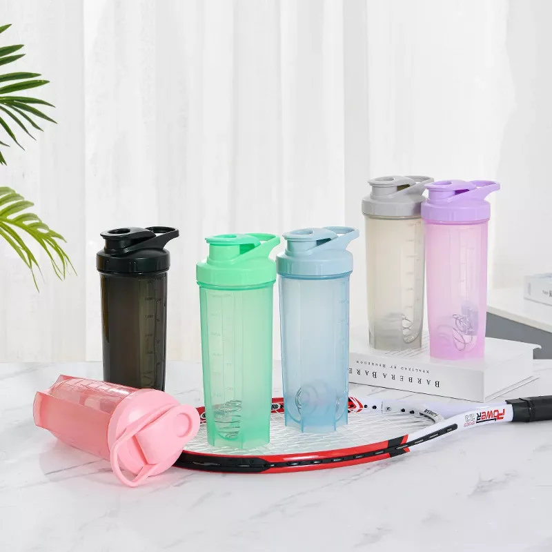 

2022New Milkshake Cup Shaking Milkshake Water Bottle Outdoor Fitness Water Cup Stirring Bottle Protein Powder Portable Drink Cup