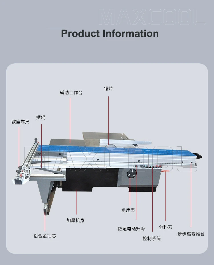 Фрезерный станок для раздвижной пилы фрезерный с ЧПУ резки древесины