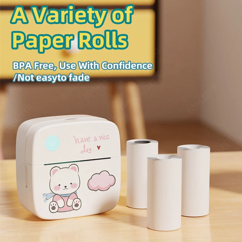 Мини-беспроводной Bluetooth-термопринтер 200 Точек На Дюйм