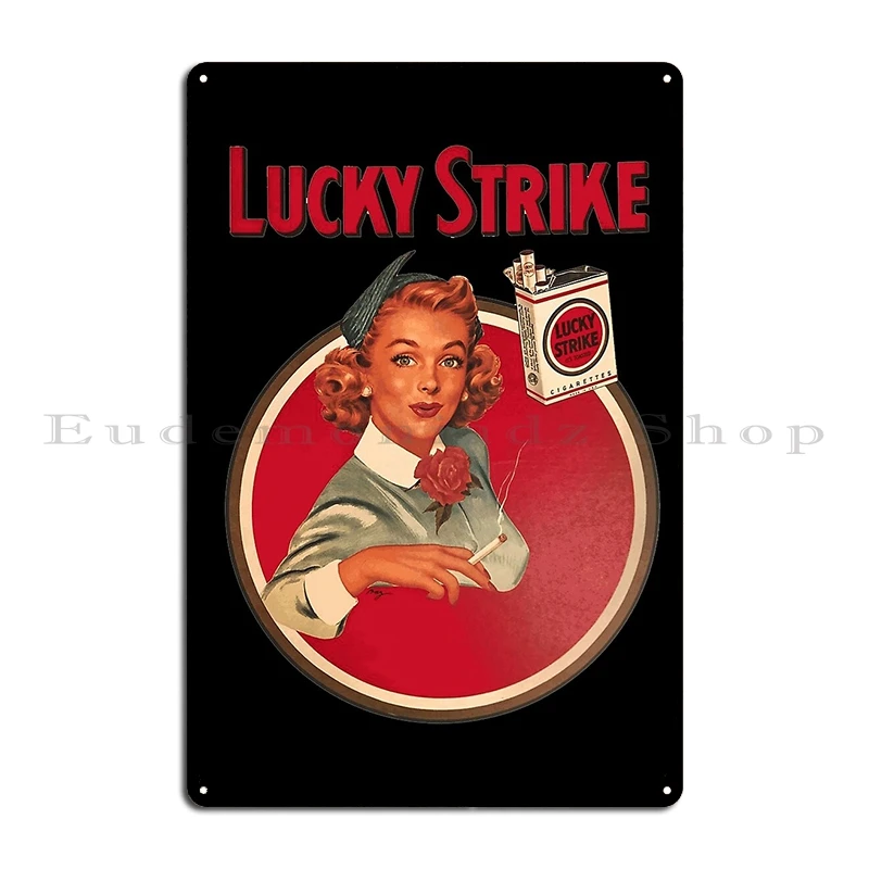 Винтажные сигареты Lucky Strike 1940-х годов металлические знаки настенная пещера