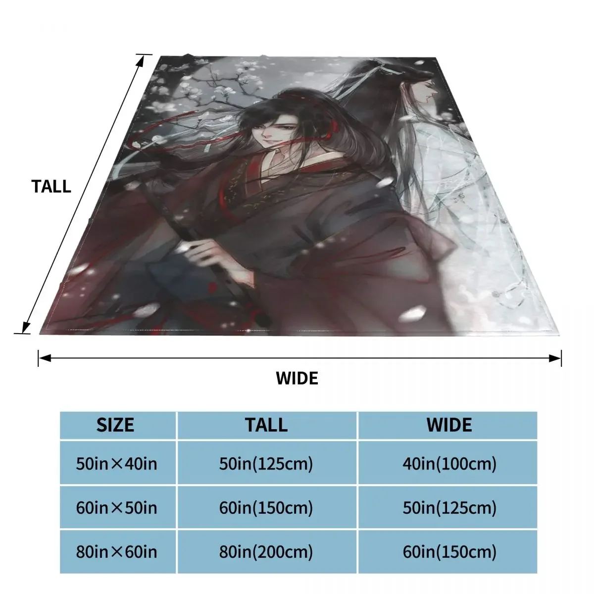Одеяло Mo Dao Zu Shi The Untamed Lan Wangji Weiying ЛГБТ шерстяные мягкие покрывала для Текстиль