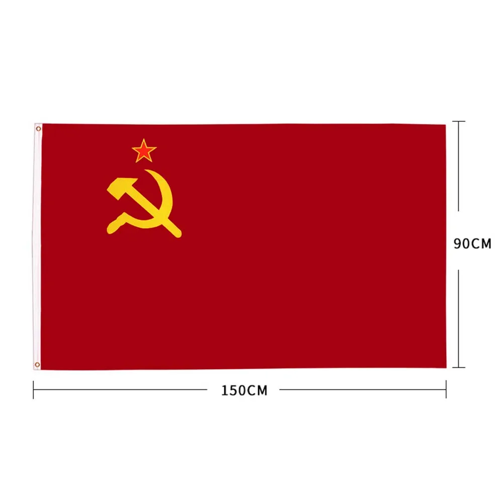 

CCCP Flag Russian Union of Soviet Socialist Republics FLAG Festival USSR 90x150cm /35.4x59in Home Garden Decoration Pennants