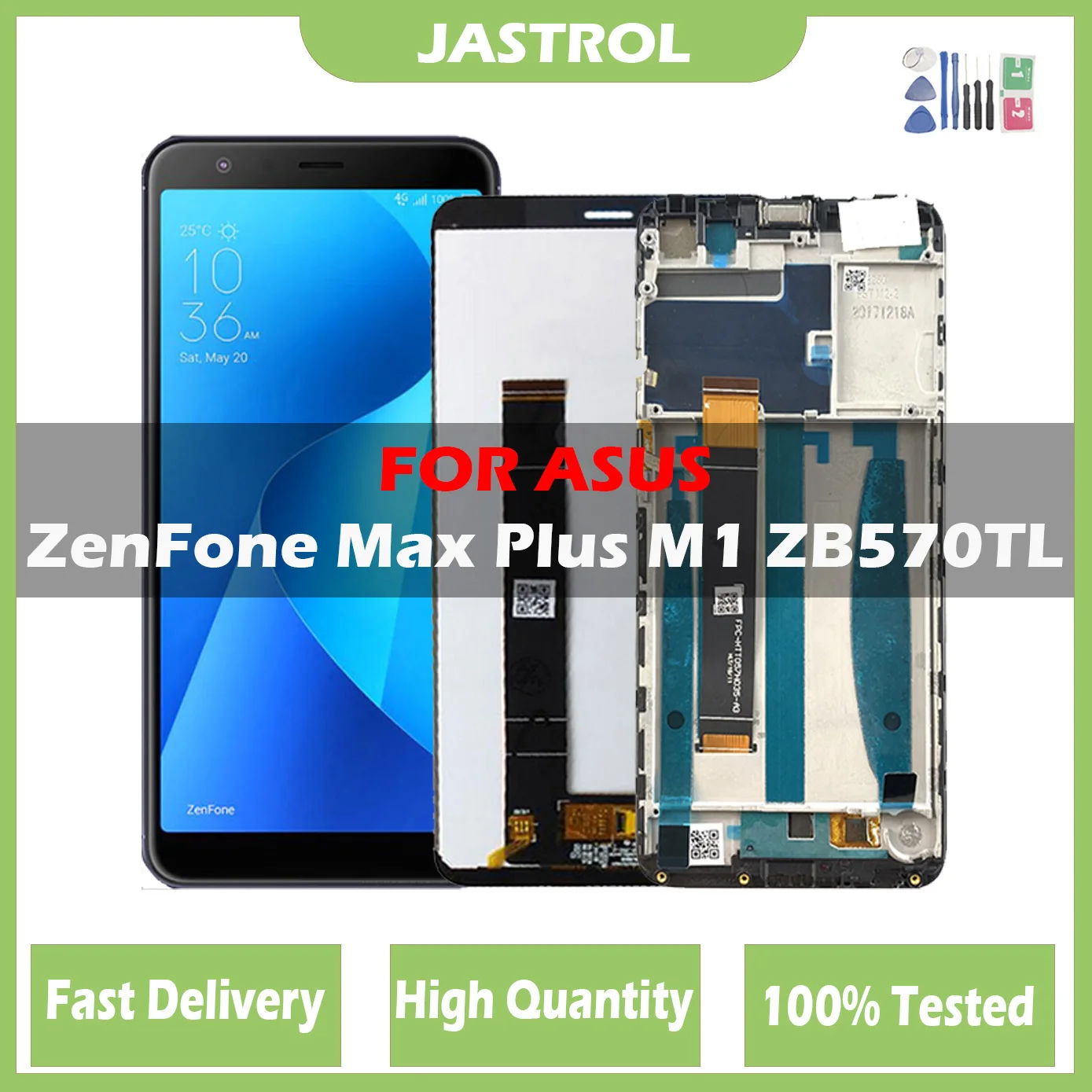 ЖК-дисплей для ASUS ZenFone Max Plus M1 ZB570TL X018DC X018D, сенсорный экран с дигитайзером, сенсорное стекло в сборе с рамкой, оригинал
