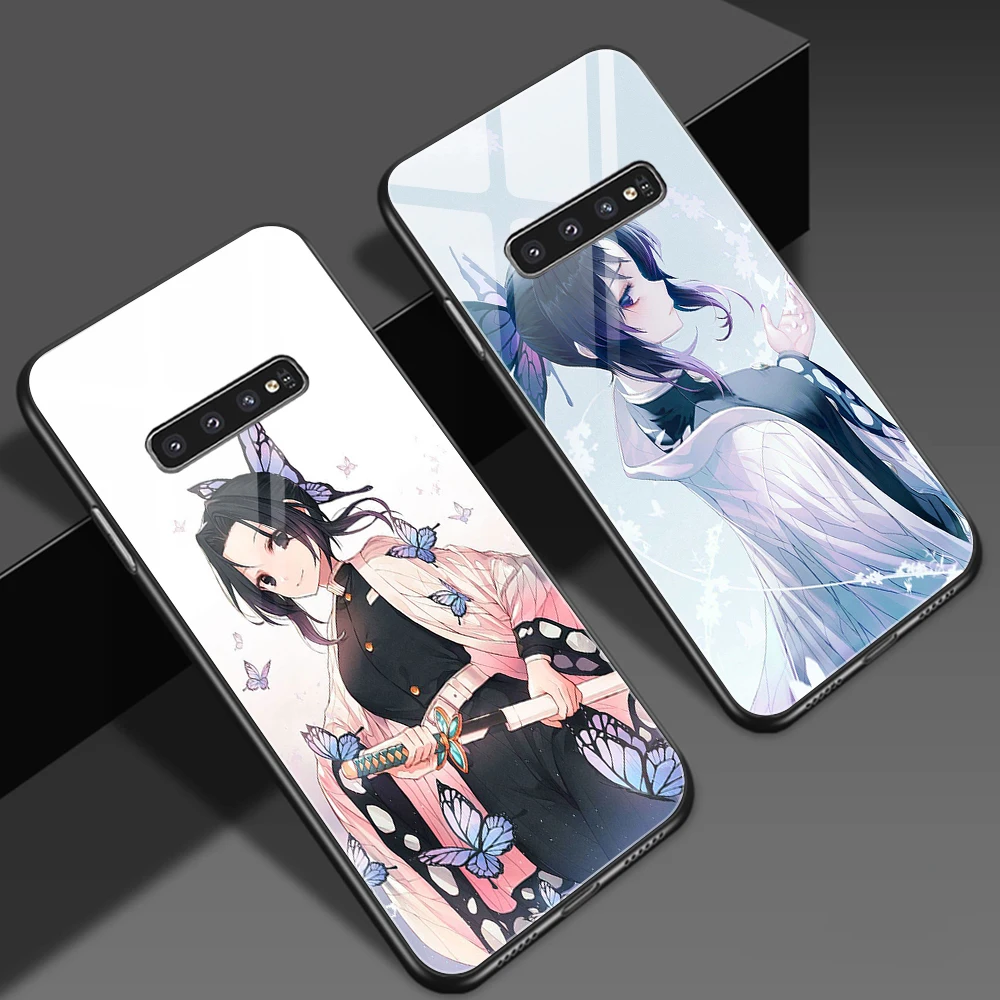 

Cartoon Japan Anime Demon Slayer Case For Samsung Galaxy S22 S20 FE S10 S8 Ultra S10e Note 20 10 Lite Plus Tempered Glass Cover