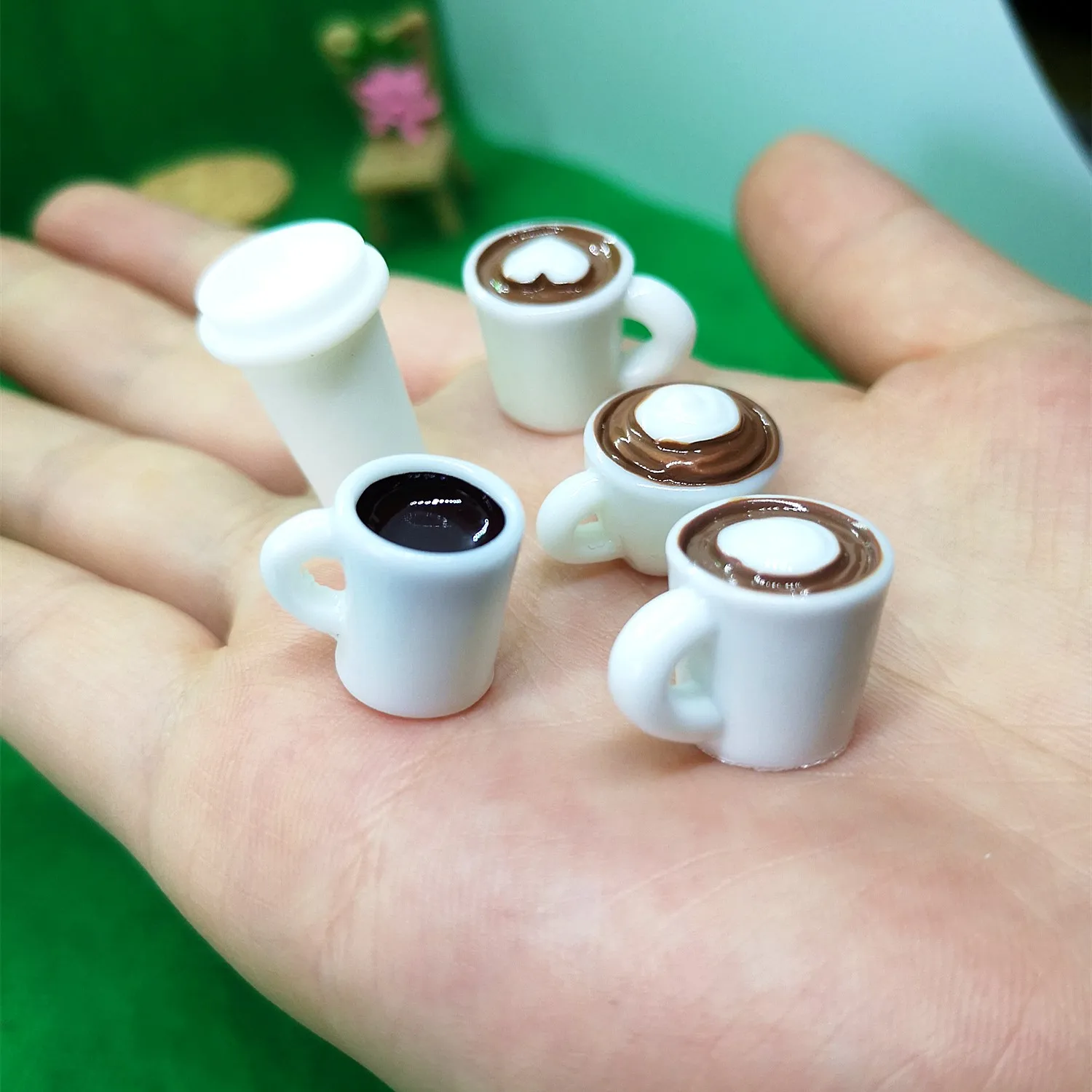 

Миниатюрные смоляные кофейные чашки, набор из 10 шт.