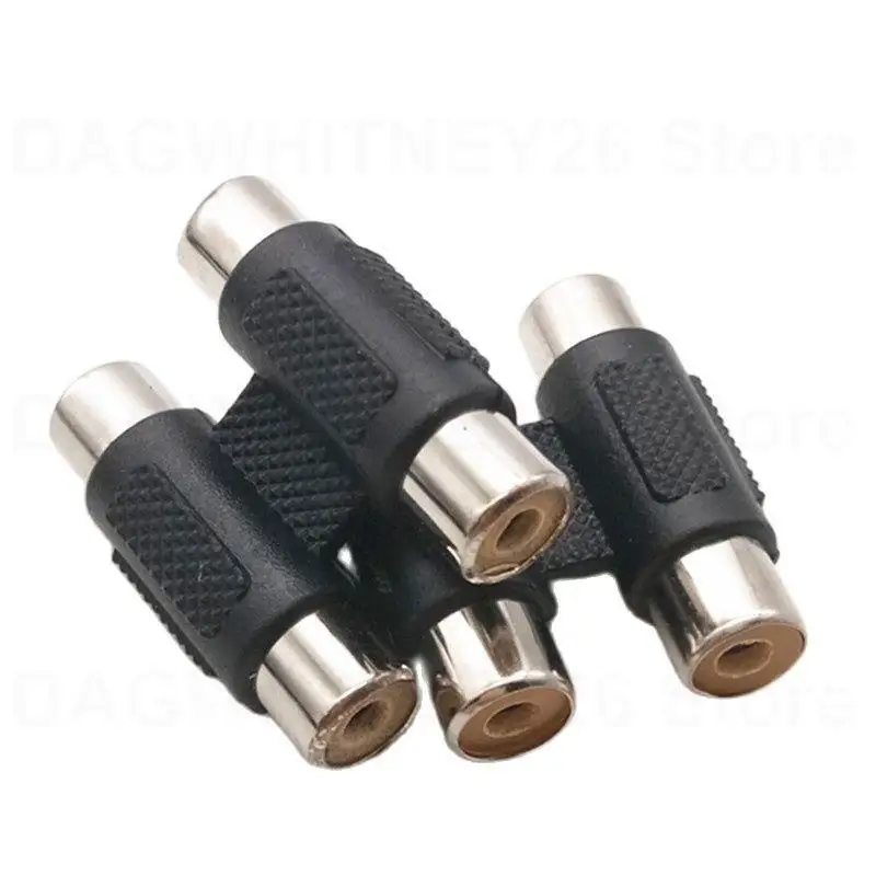 Адаптер 2 гнездовой AV-переходник RCA мини-разъем 2RCA разъем-удлинитель