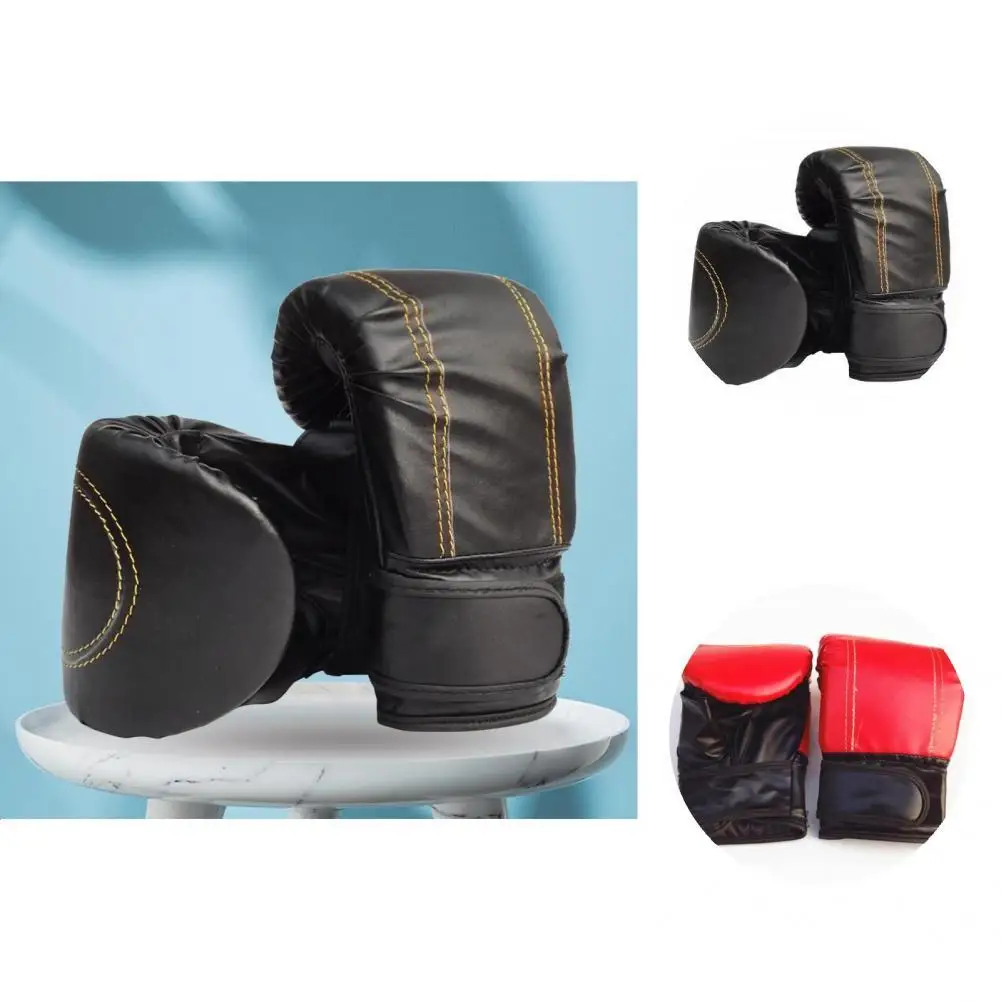 

Anti-impact Comfortable Faux Leather Muay Thai Kickboxing Gloves for Boxing Match