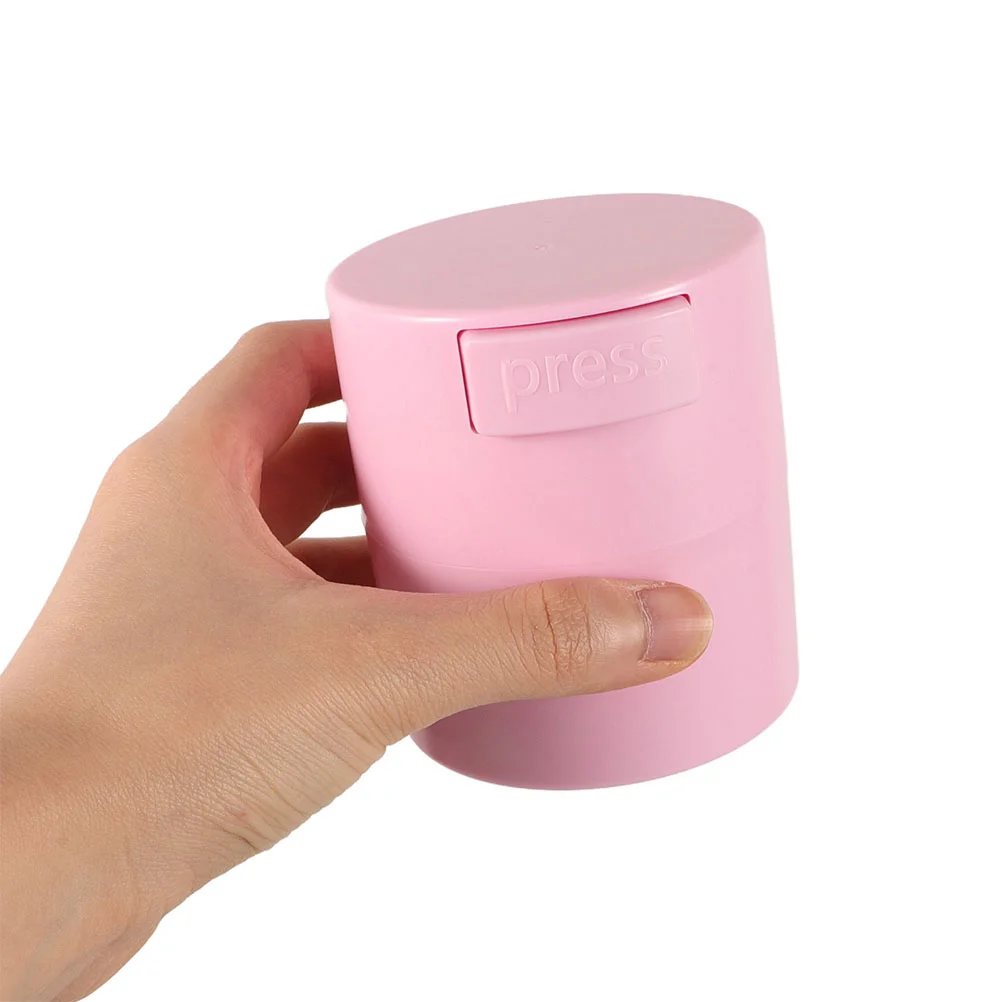 Банка для хранения клея наполнители завивки ресниц белые вакуумные контейнеры