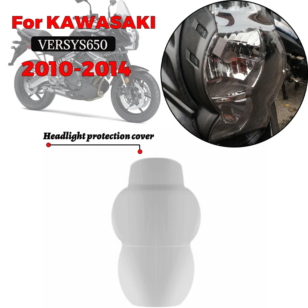 

MTKRACING For KAWASAKI VERSYS650 VERSYS 650 2010-2014 Motorcycle Headlight Protective Cover Screen Acrylic Light Sheet