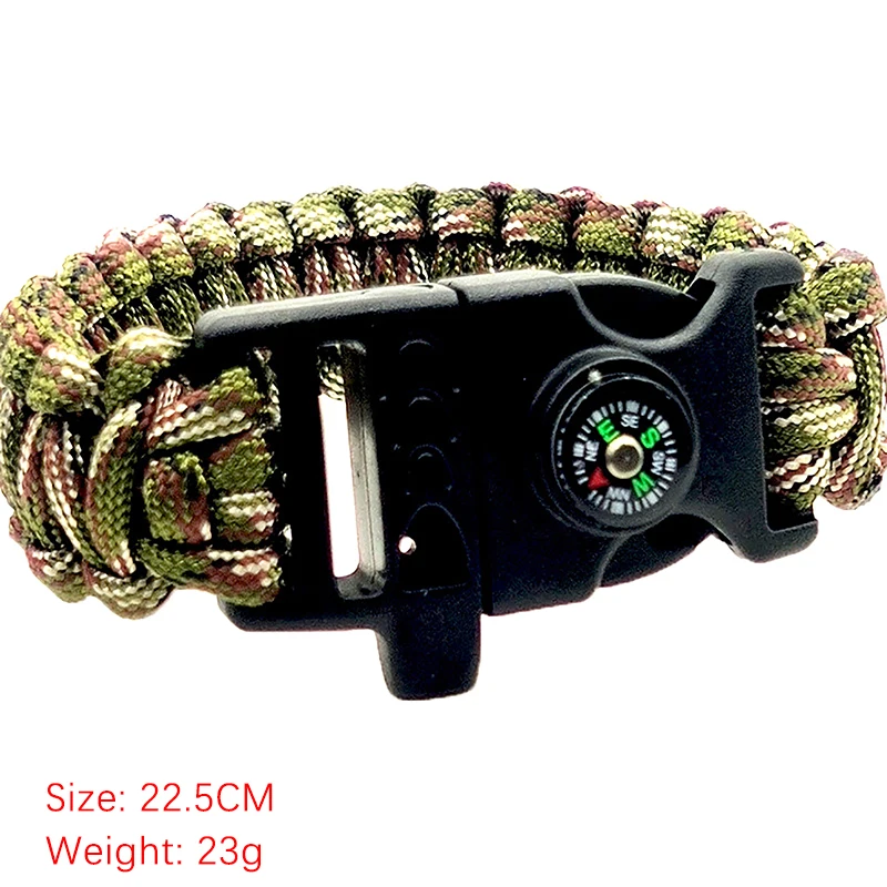 

3 In 1 Parabolic Rope Bracelet Paracord Bracelet Paracord Bracelet Rope Profit Rope Bracelet Braided Rope Bracelet With Whistle