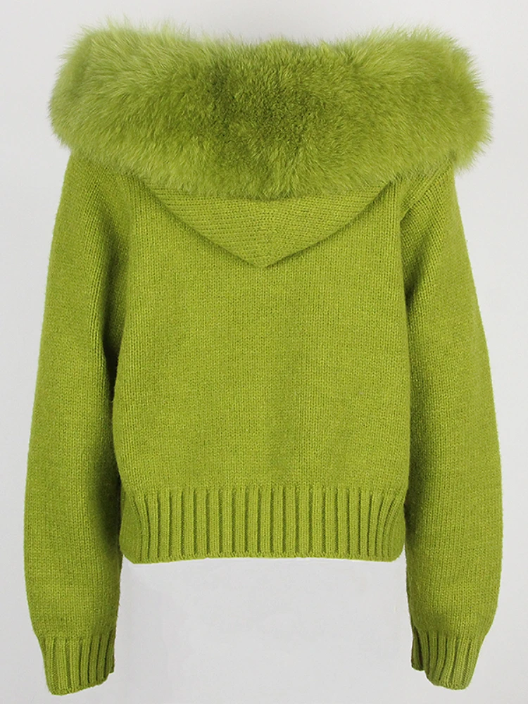 Женская короткая шуба OFTBUY с меховым воротником