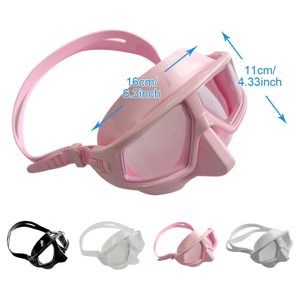 

Lightweight Freediving Masks Half Face Cover Underwater Scuba Diving Goggles Snorkeling Glasses Swimming Equipment Black