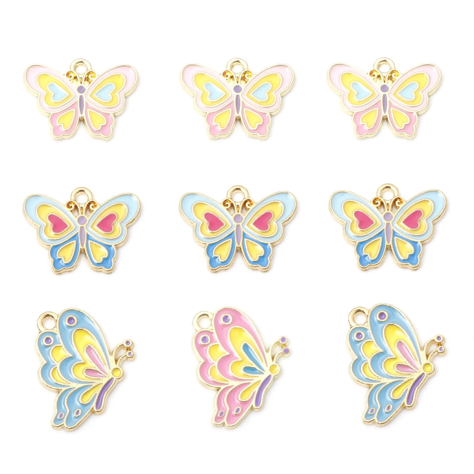 

5 шт., металлические подвески в виде бабочки, животного