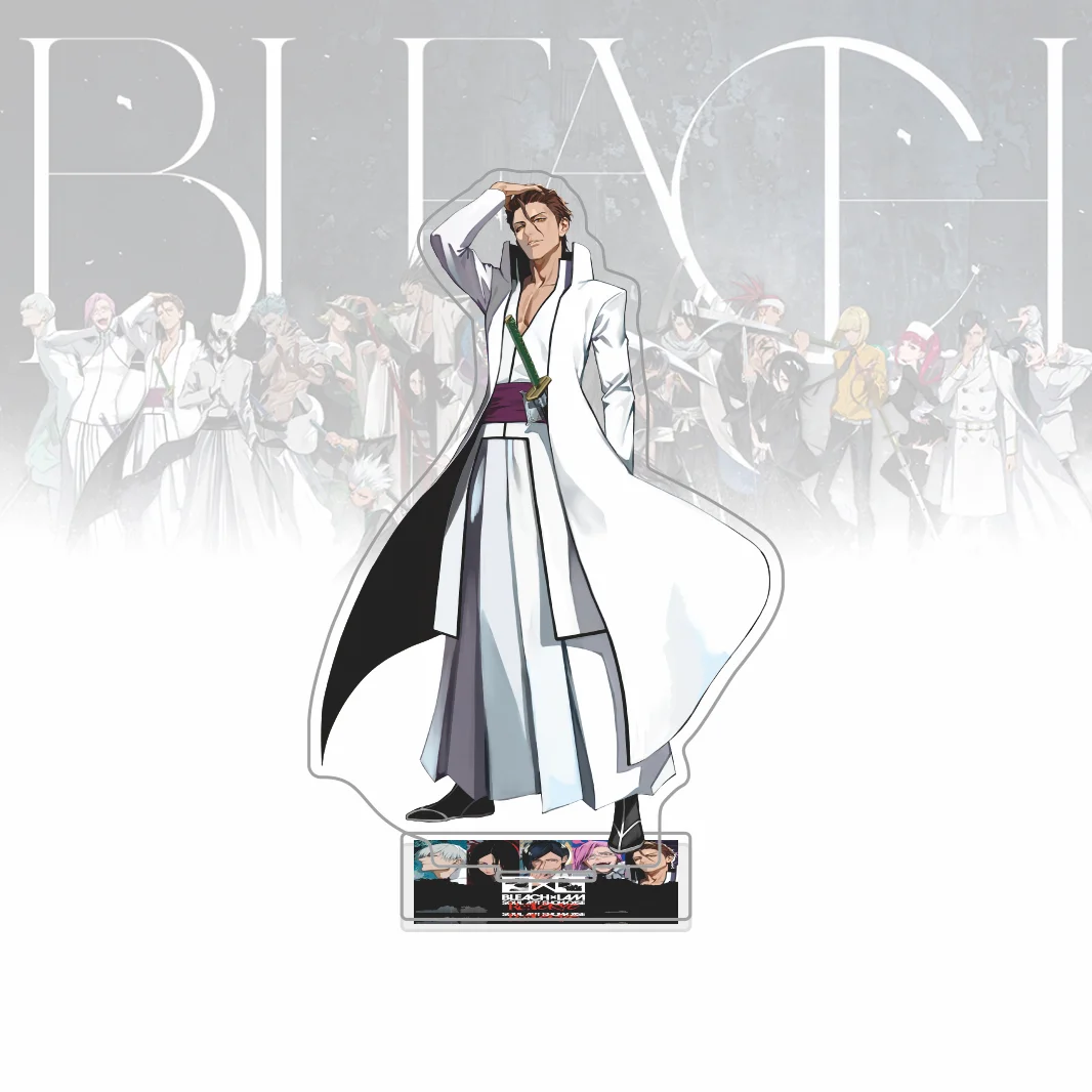 Акриловая фигурка-стенд по аниме Bleach: Куросаки Ичиго, Айзен Гин, Уноха Исиде. Модель-подставка, декор для стола, игрушка, брелок для итабэга. (art.: 3920db95ea1f0) - 3920db95ea1f0