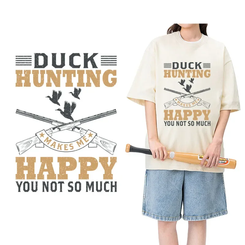 Охотничий Олень в западных лесах перенос утюга на одежду dtf термопечать