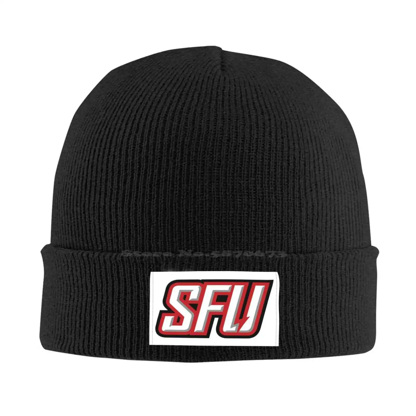 

Saint Francis Red Flash Logo Print Graphic Casual cap Baseball cap Knitted hat