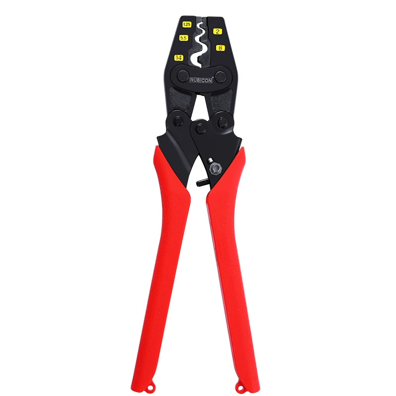 Crimper Plier Bare Terminal  Ratchet Crimping Tool for Non-Insulated Terminals 1.25-6MM² Polished Jaw Pressure regulating device