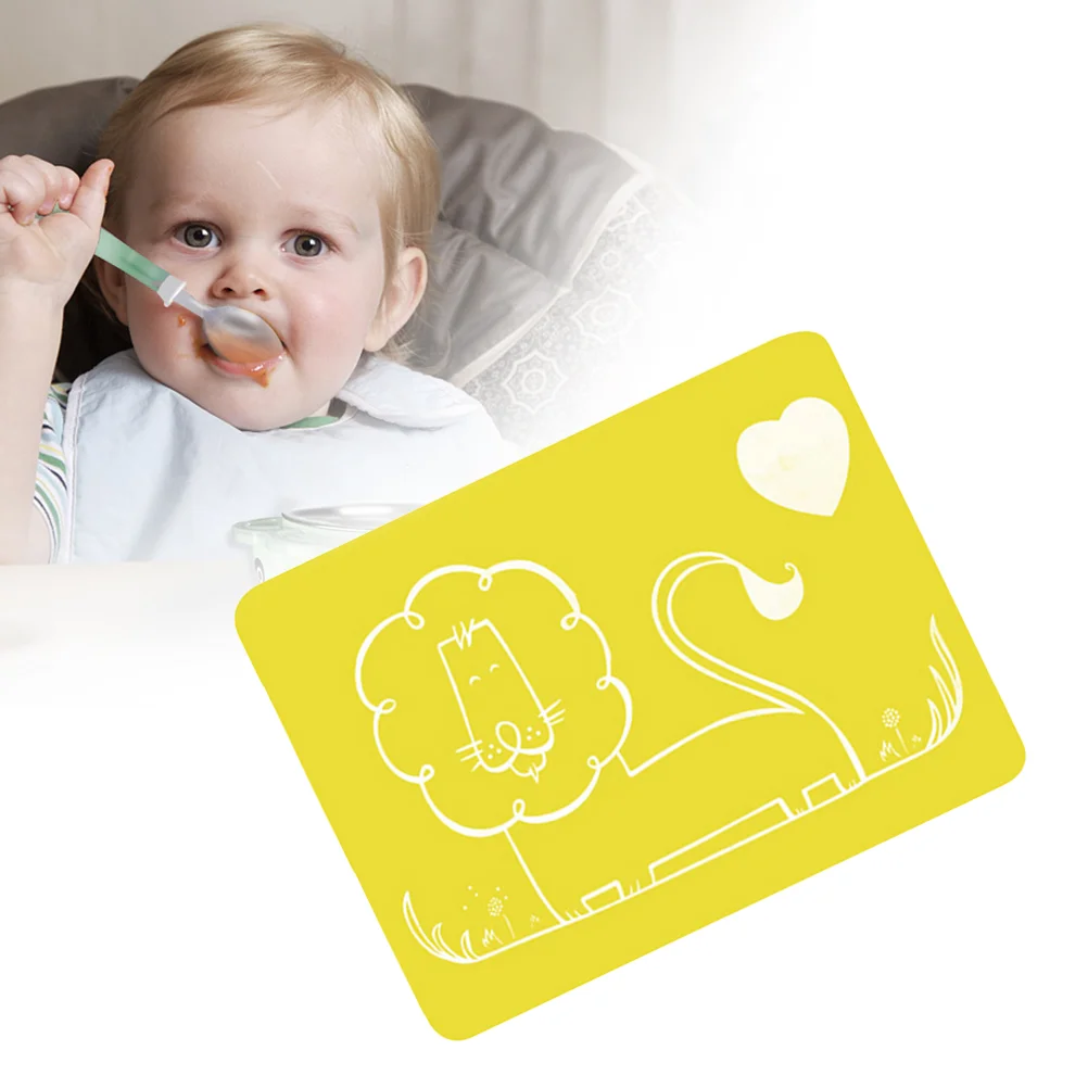 

Silicone Placemat Mats Kids Table Placemats Kitchen Mat Dining Baking Place Friendly Nonsheet Children Animal Toddler Countertop