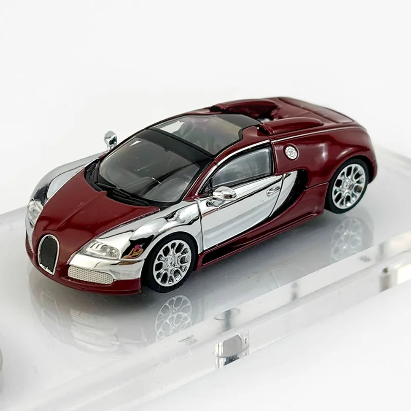Литая под давлением масштаб 1:64 Bugatti Veyron дуплексная цветная копия модель