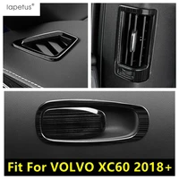stainless steel front dashboard pillar b ac air condition vent outlet panel glove box frame cover trim for volvo xc60 2018 2021