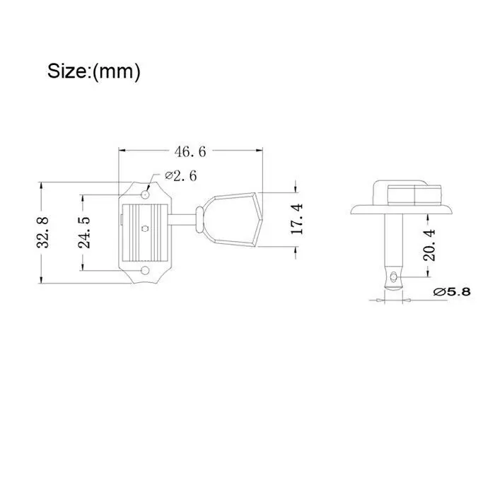 3L3R Колки для настройки электрогитары Тюнеры Ключи 3x3 Набор Chrome