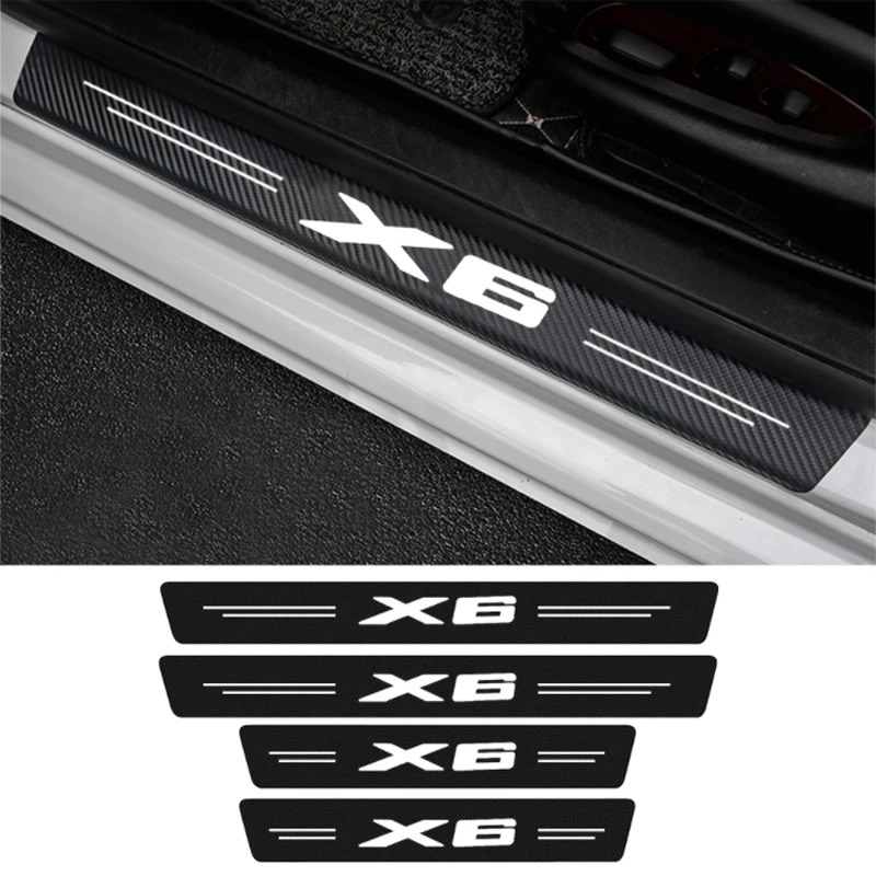 4 шт. защитные наклейки на пороги автомобиля BMW X6 X1 X2 X3 X4 X5 X7 E30 E34 E36 E39 E46 E60 E87 |