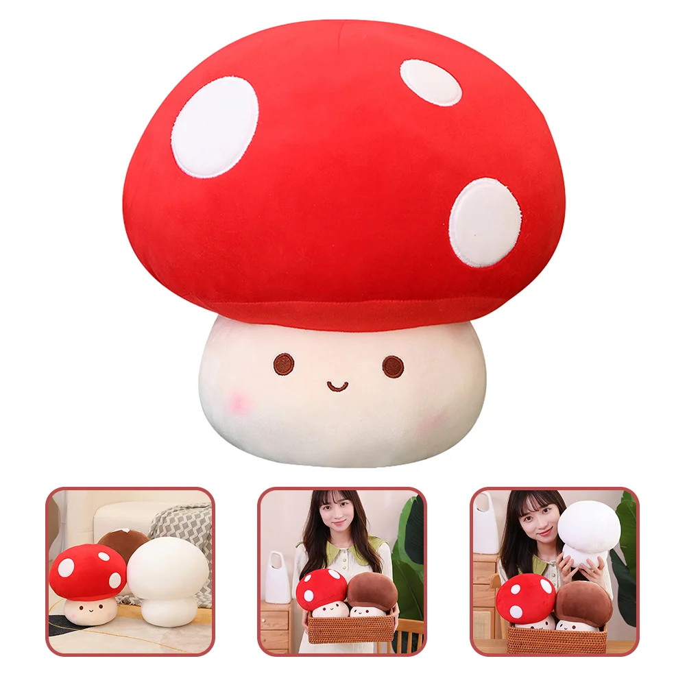 

Plush Mushroom Lovely Stuffed Toy Mushroom Pillow Birthday Gift for Girls Kids