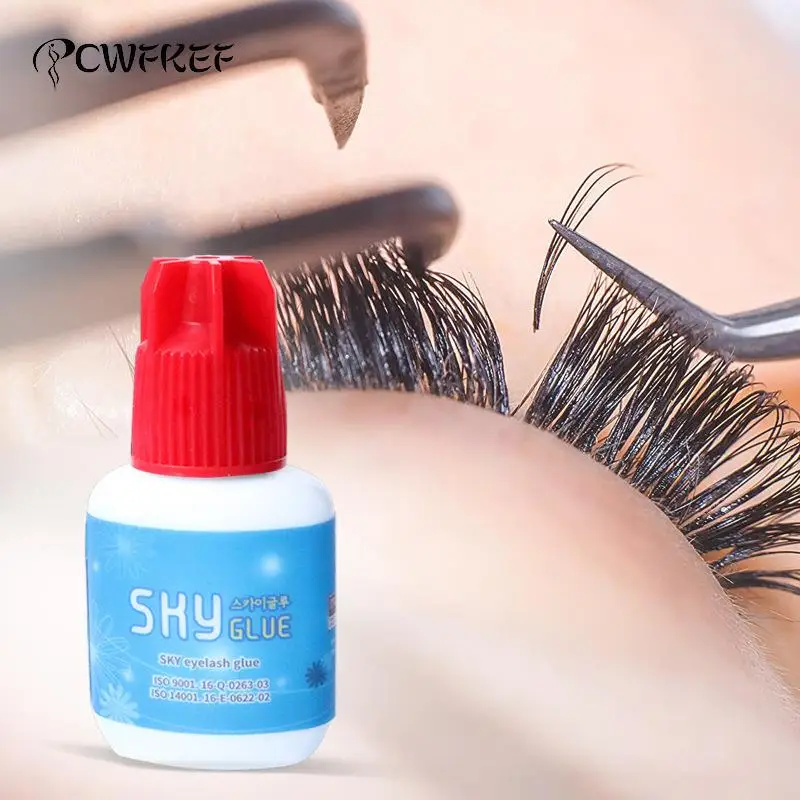 

5g Sky S+ Glue 1s Fast Dry Strong False Eyelash Extension Glue Adhesive Retention 6-7 Weeks Low Smell No Irritation Eyelash Glue
