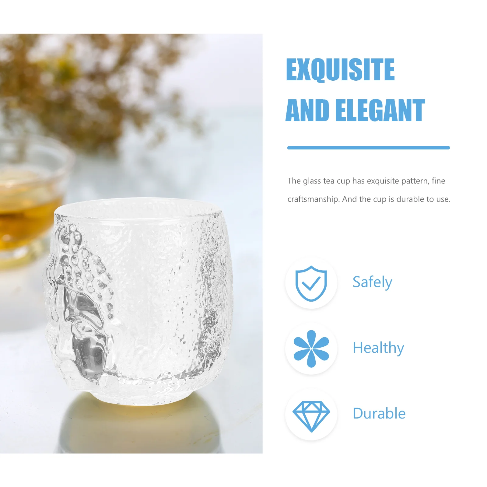

5pcs Transparent Cup Cup Drinking Cup Household Beverage Cup for Home