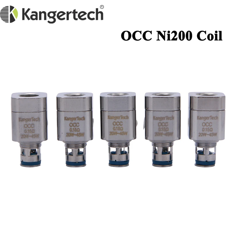 

5PCS KANGER Subtank OCC NI200 Heads 0.15 Ohm Kangertech Series Coil For Nebox/Subvod Electronic Cigarette