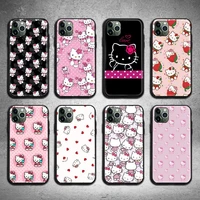 hello kitty phone case for iphone 13 12 11 pro max mini xs max 8 7 6 6s plus x 5s se 2020 xr cover