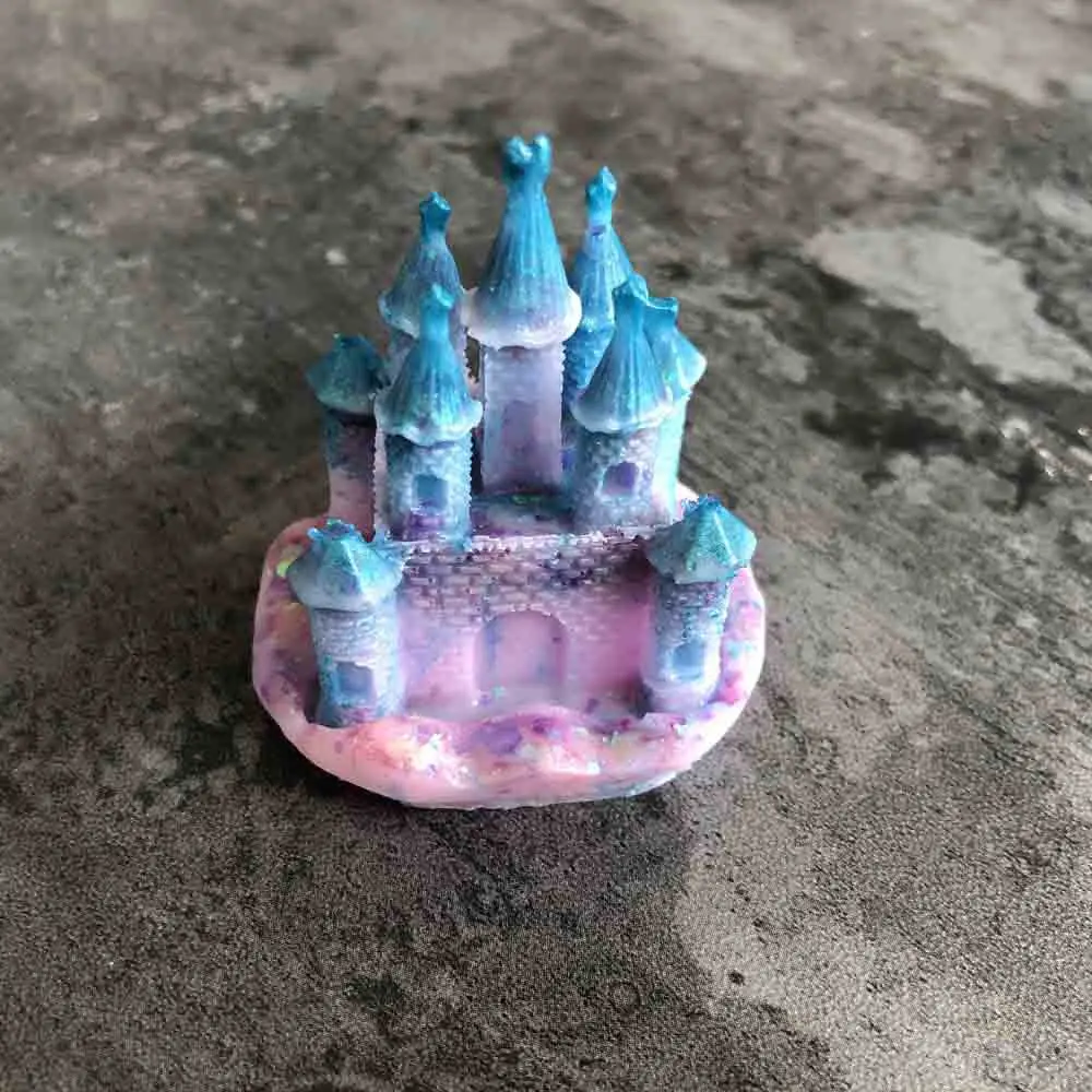 

Castle Silicone Mold Fondant Candle Resin Aroma Stone Ornaments Soap Mold For Pastry Cup Cake Decorating Kitchen Accessories
