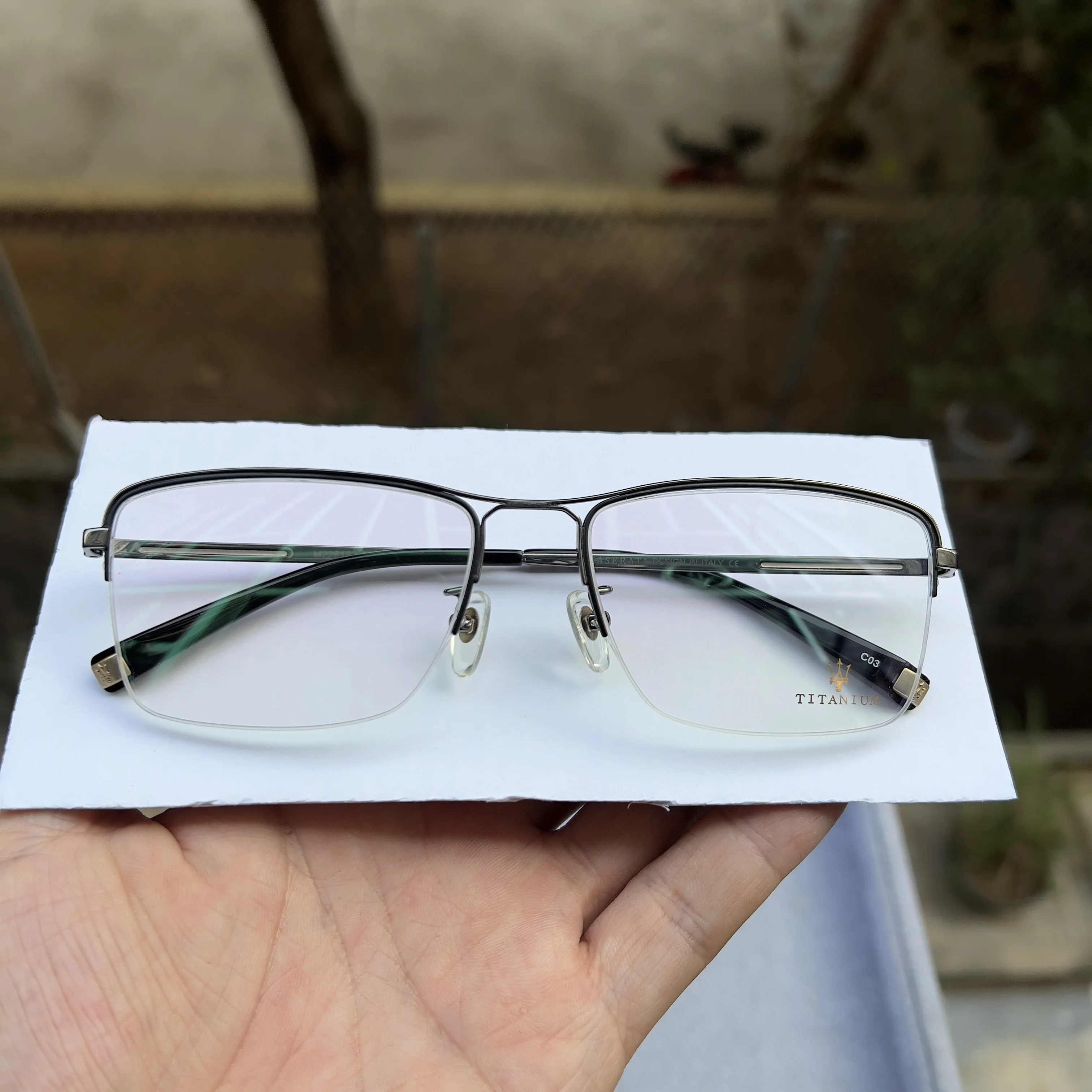Мужские Роскошные брендовые дизайнерские очки из чистого титана для