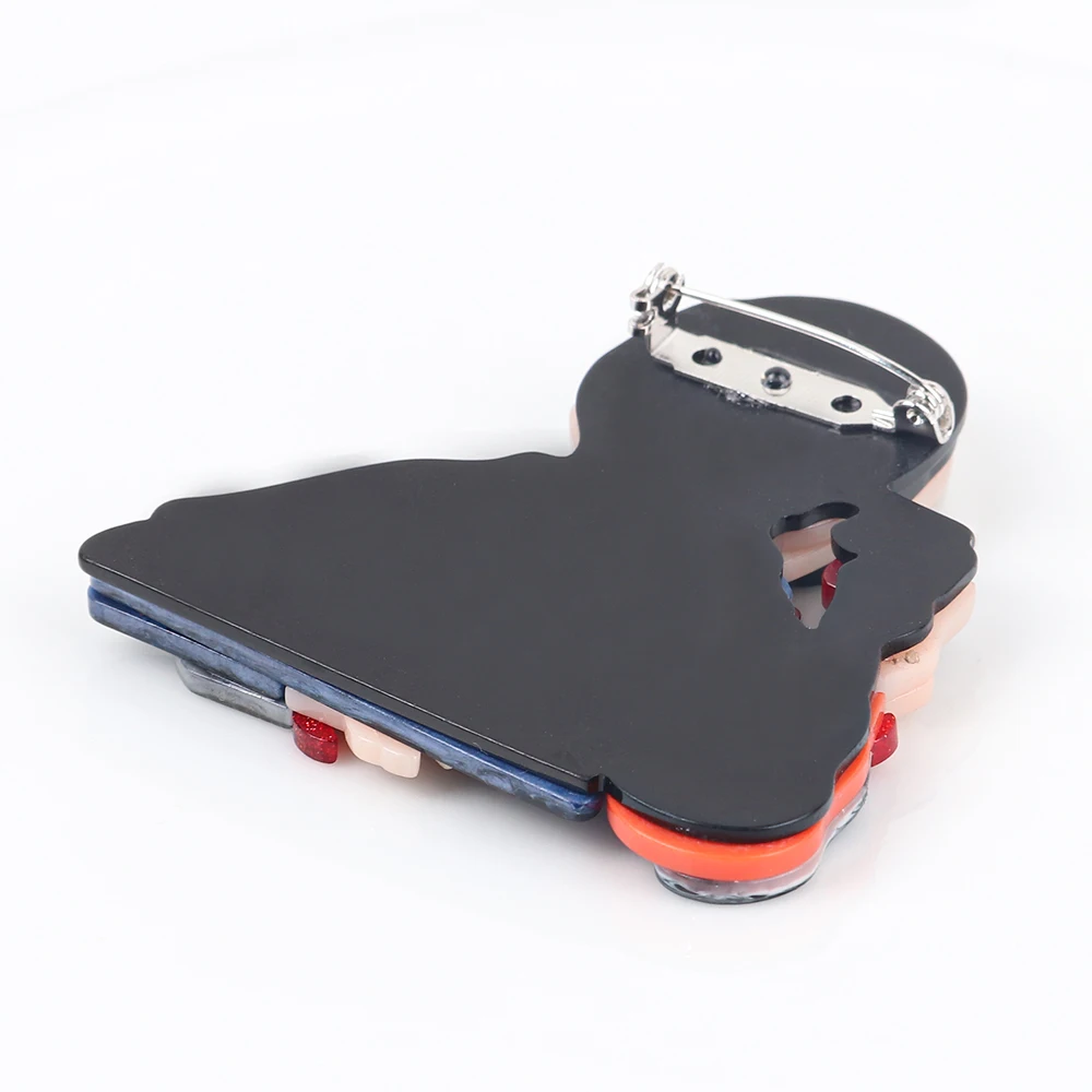 Новые Мультяшные женские Акриловые броши в форме стакана вина для женской одежды