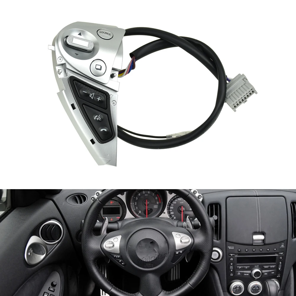 

Audio Volume Button Steering Wheel Cruise Control Switch For Nissan Sentra JUKE F15 370Z Pulsar (Nismo Concept) 25550-1KA1A