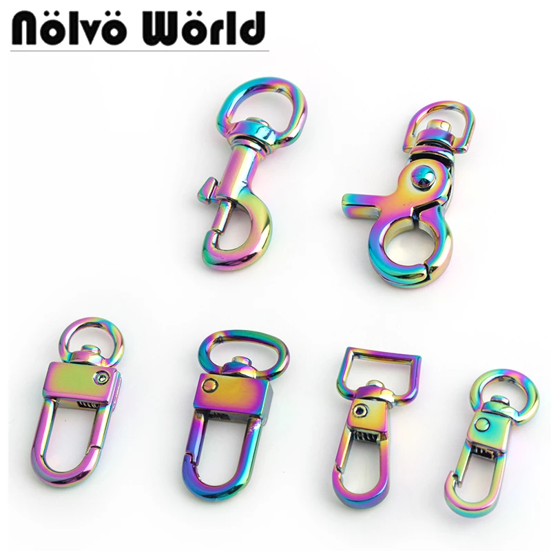 

Крючки для сумок, металлические, радужные, 4 вида, 10-50-100 шт.