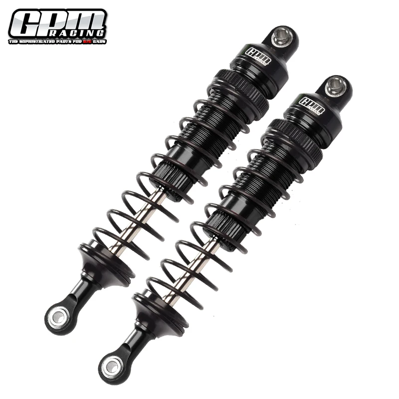 Алюминиевые передние регулируемые пружинные демпферы GPM (108 мм) для LOSI 1/10 Rock Rey