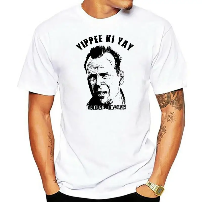 

Yippee Ki Yay Mother T Shirt Die Hard Bruce Willis John McClane Movie Tee Fashion Classic Style