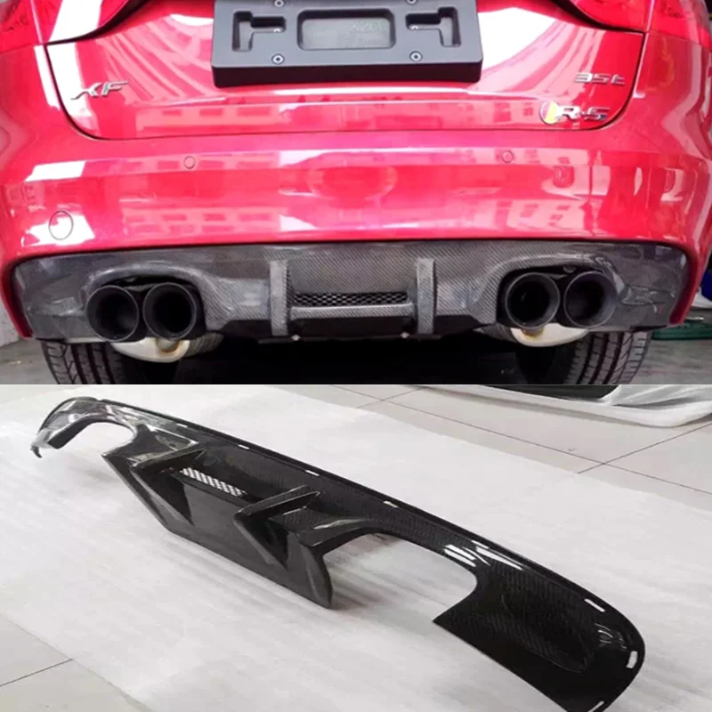Задний диффузор из углеродного волокна для Jaguar XF 2016 2017 2018 защита Бампера