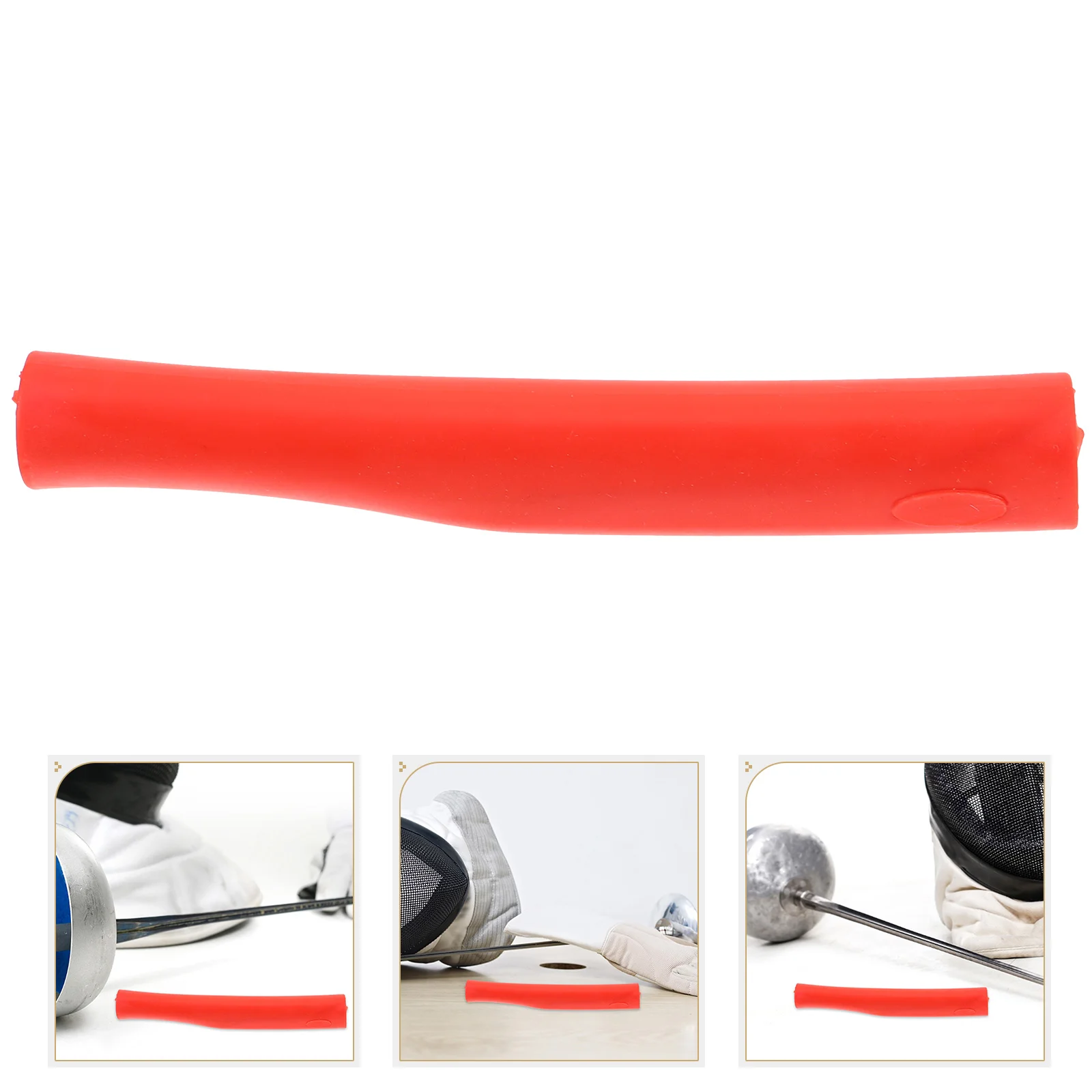 

Resistant Handle Grip Pad Handles Fencing Accessory Straight Rubber Foil Replacement Practice