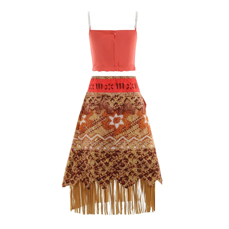 Принцесса Моана 2 шт. наборы Классический Косплей-Костюм Принцессы Диснея для